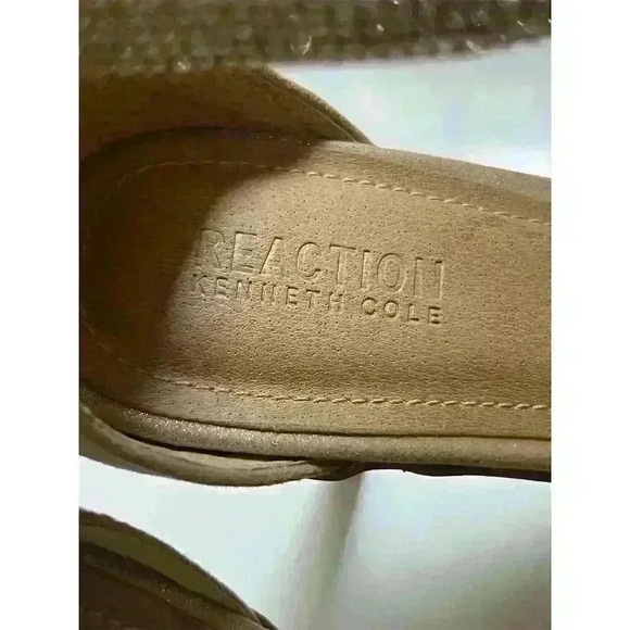 Kenneth Cole Reaction Bella Mea Rhinestone Strappy Heels Brown Size 8.5 - Picture 10 of 11